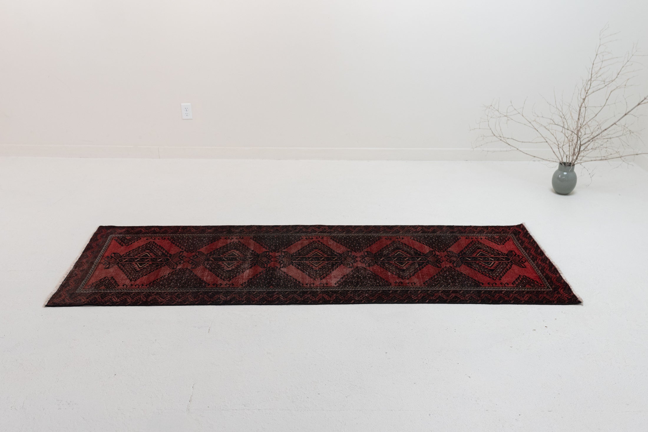 2&#39;10 x 8&#39;2 | Moody Tribal Vintage Runner | R-3034