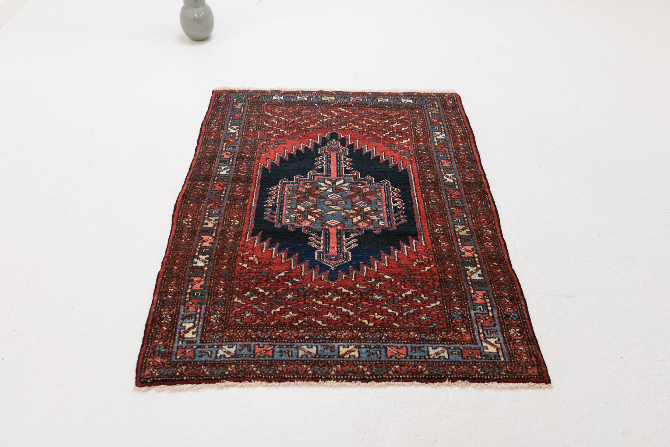 3&#39;5 x 4&#39;9 |  Small Red Vintage Malayer | CE-W-3057