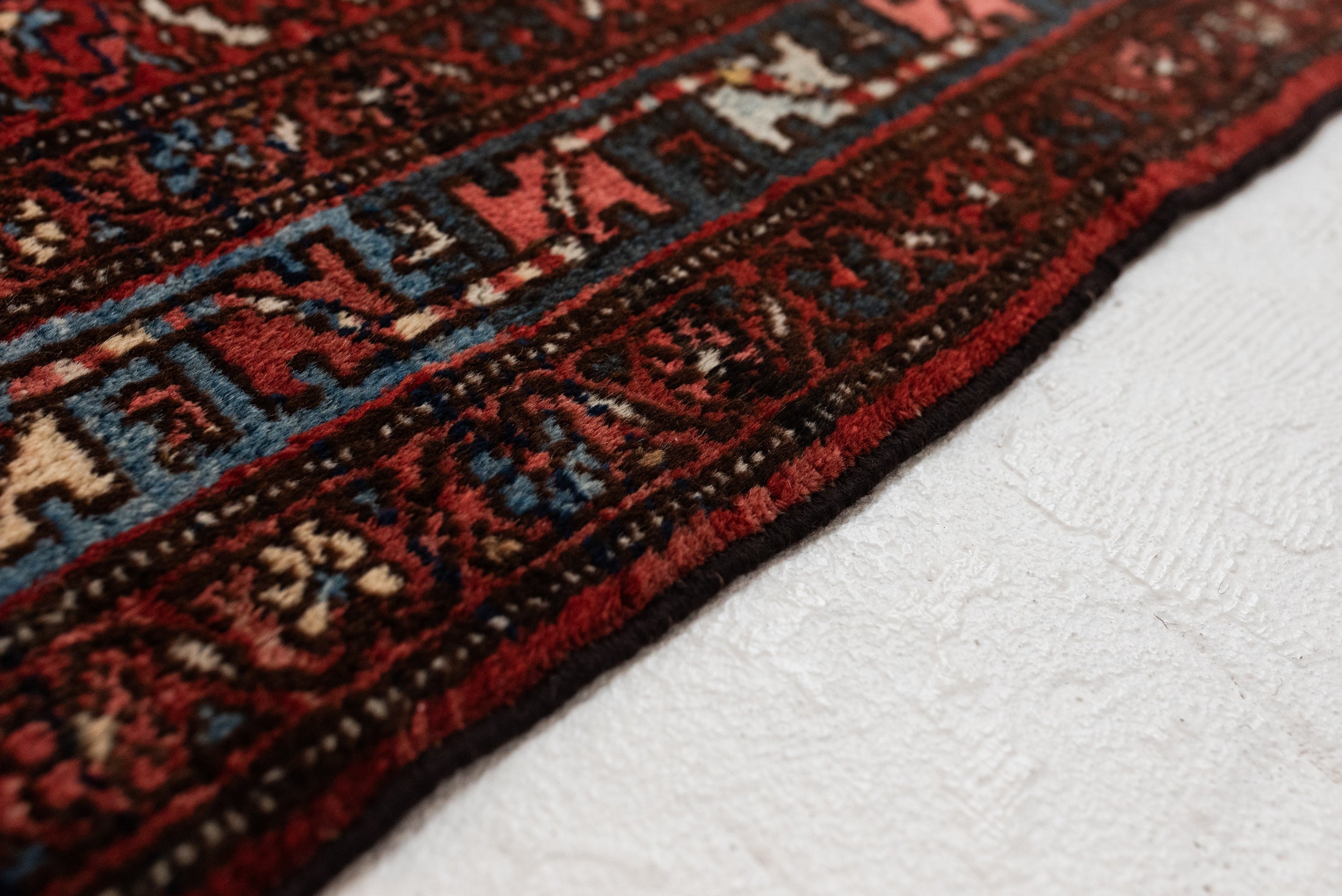 3&#39;5 x 4&#39;9 |  Small Red Vintage Malayer | CE-W-3057