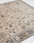 6'10 x 9'10 | Large Neutral Vintage Rug | V-3063