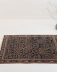 3'4 x 4'4 | Beautiful Blue Small 1930s Afshar Rug | CE-W-3065