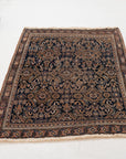 3'4 x 4'4 | Beautiful Blue Small 1930s Afshar Rug | CE-W-3065