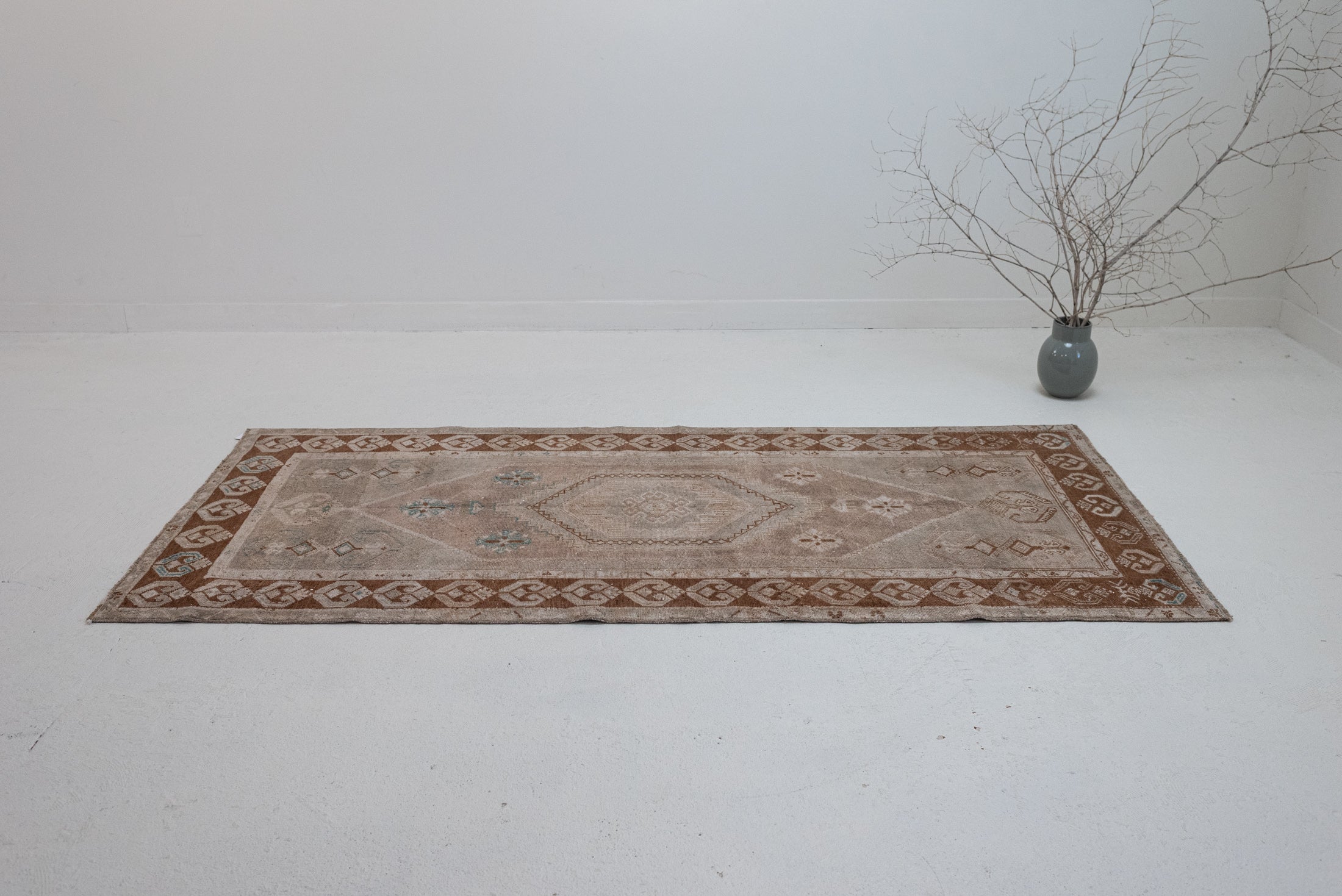 3&#39;4 x 6&#39;10 | Vintage Anatolian Runner | W-3167