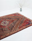 5'9 x 7'10 | Colorful Vintage Hamadan Rug | A-3196