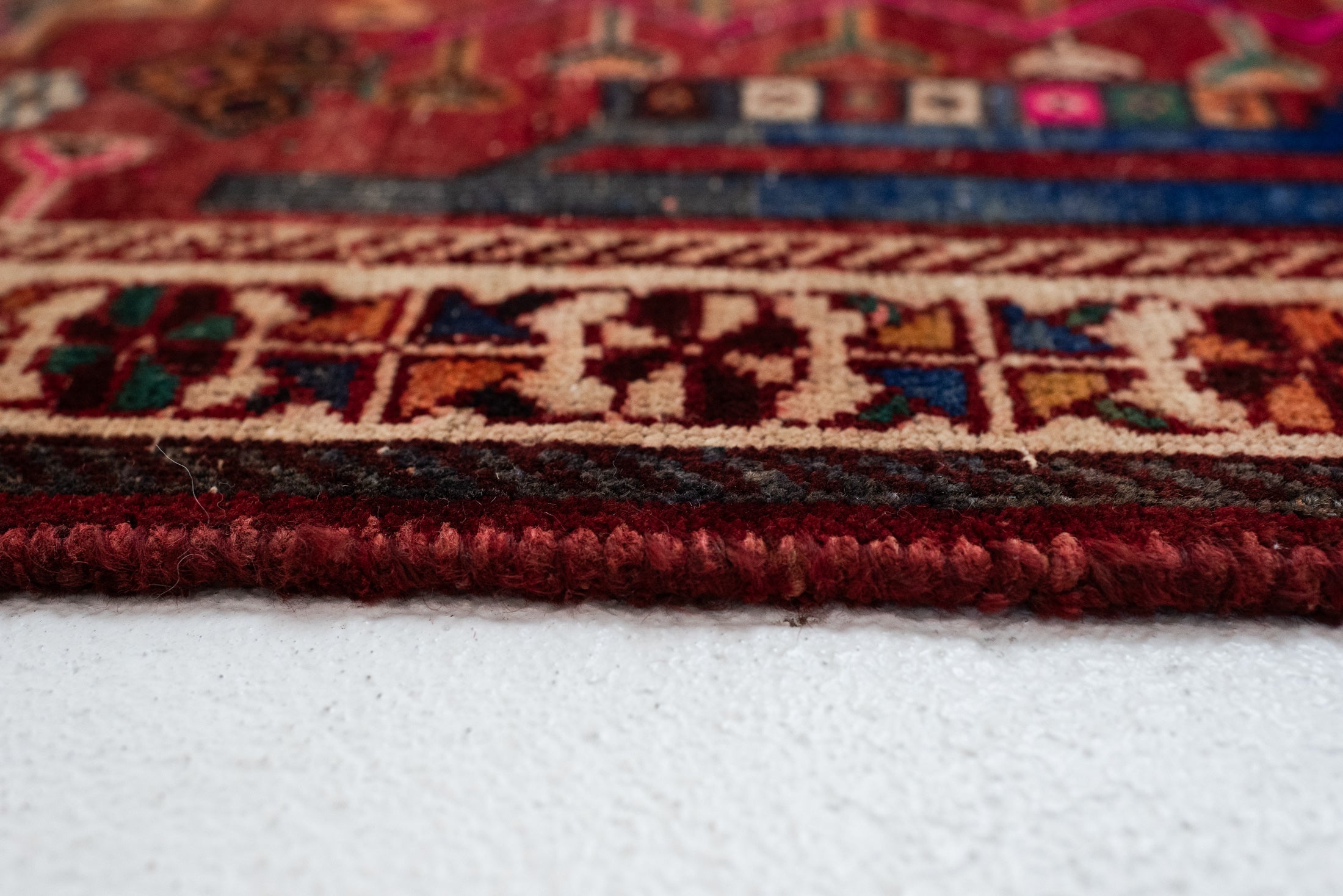 5&#39;9 x 7&#39;10 | Colorful Vintage Hamadan Rug | A-3196