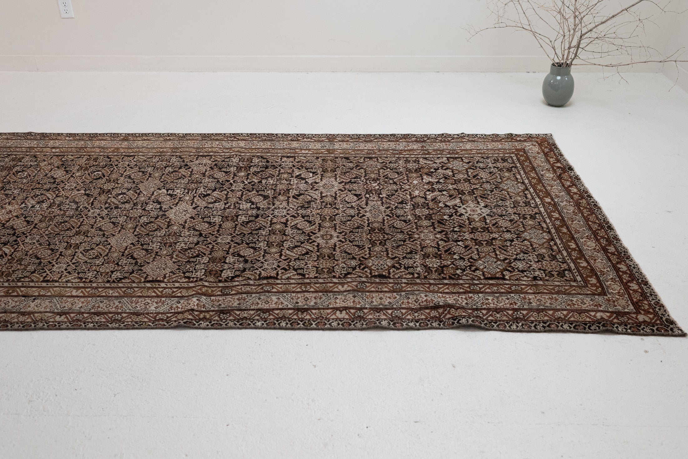 4&#39;10 x 11&#39;4 | Wide Malayer Vintage Runner | R-3282