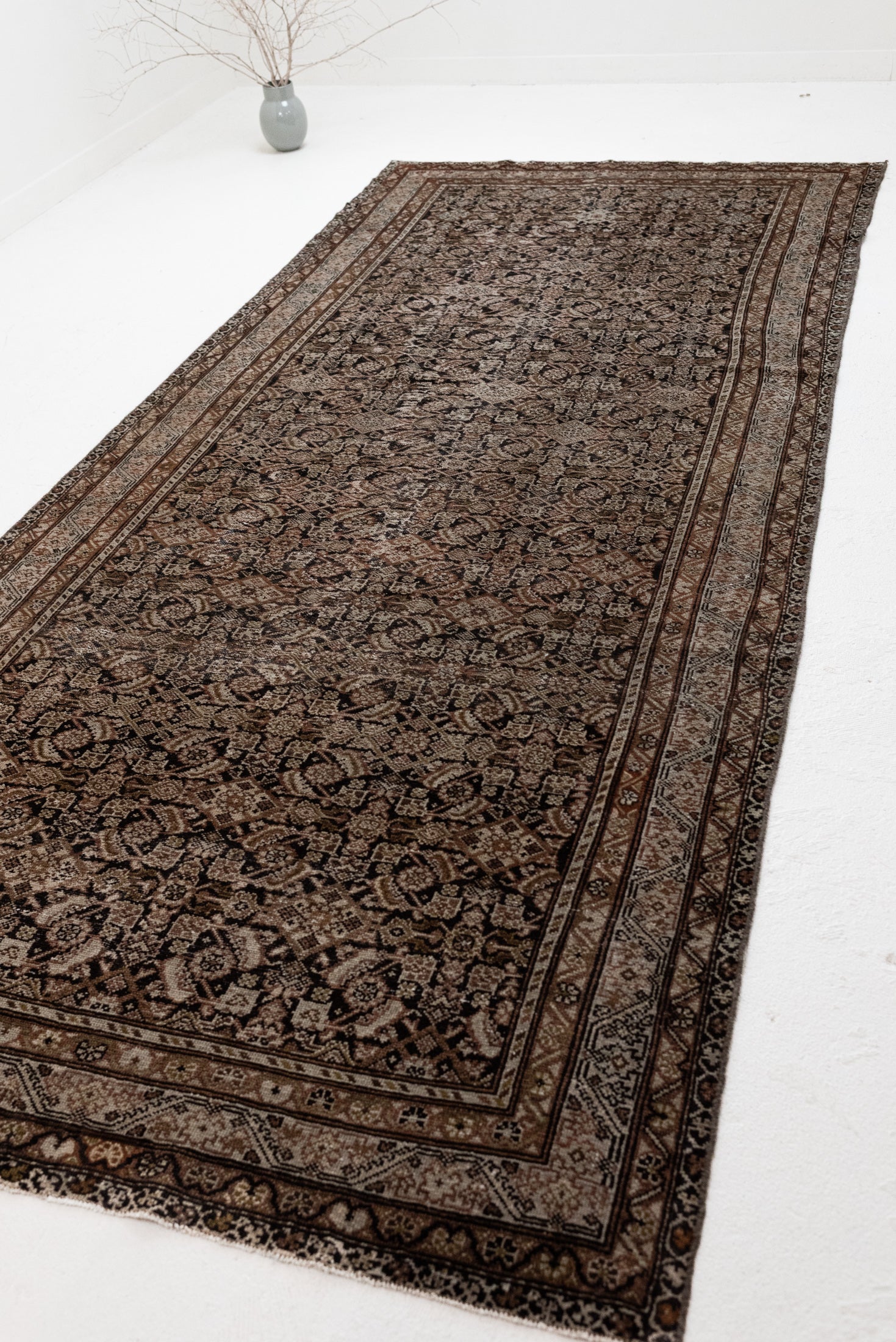 4&#39;10 x 11&#39;4 | Wide Malayer Vintage Runner | R-3282