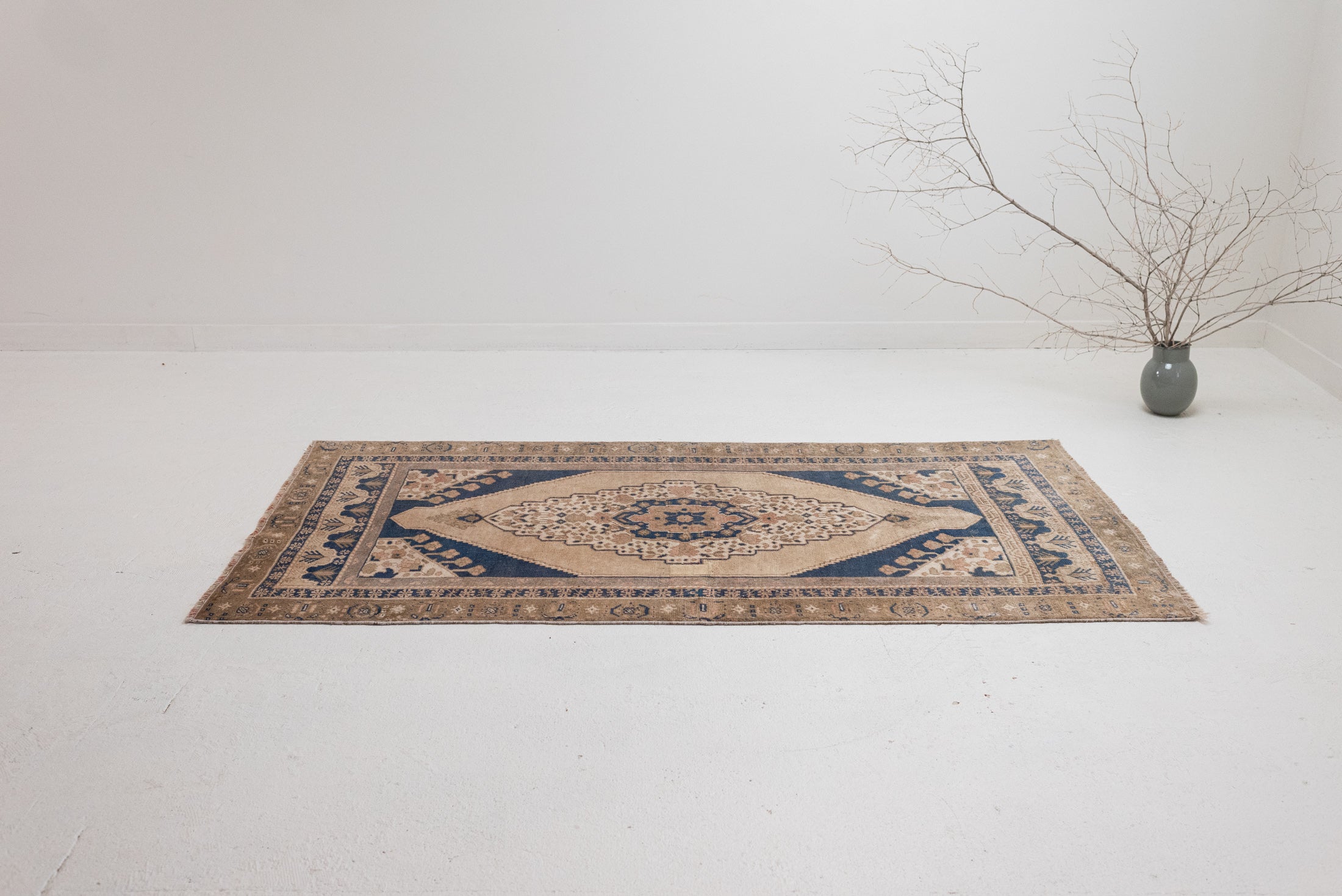 3&#39;6 x 6&#39;8 | Medium Vintage Anatolian Rug | W-3307
