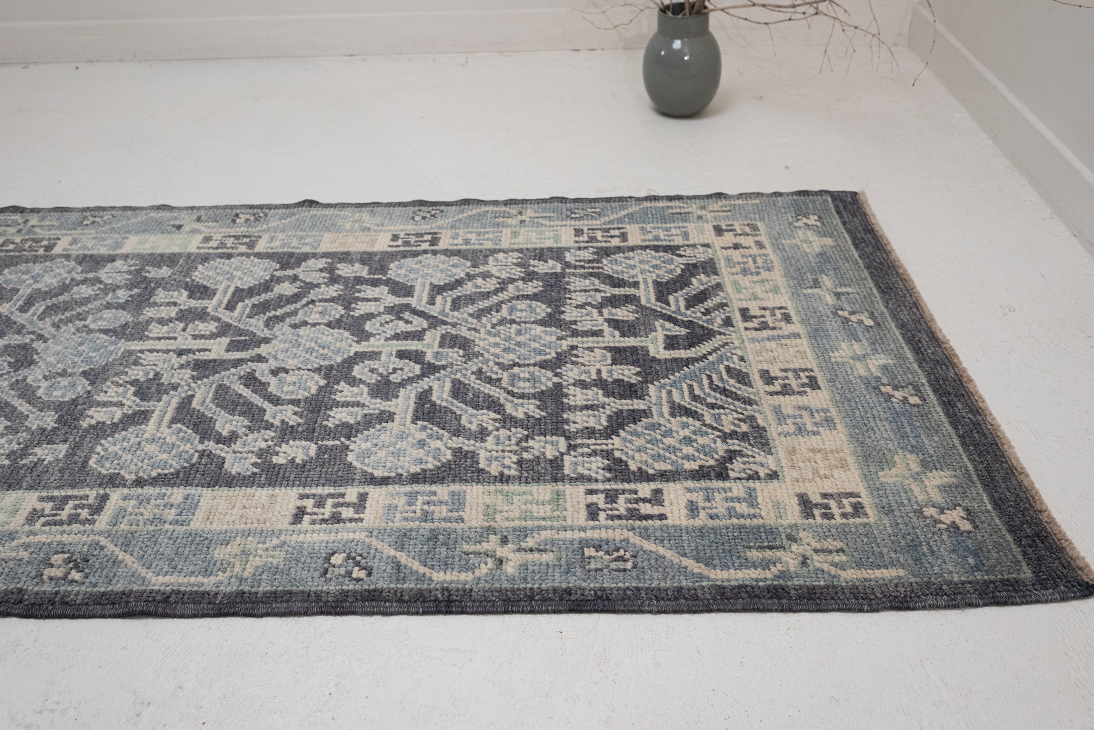 3&#39;2 x 13&#39;0 | Classic Blue Oushak Runner | CE-R-3325