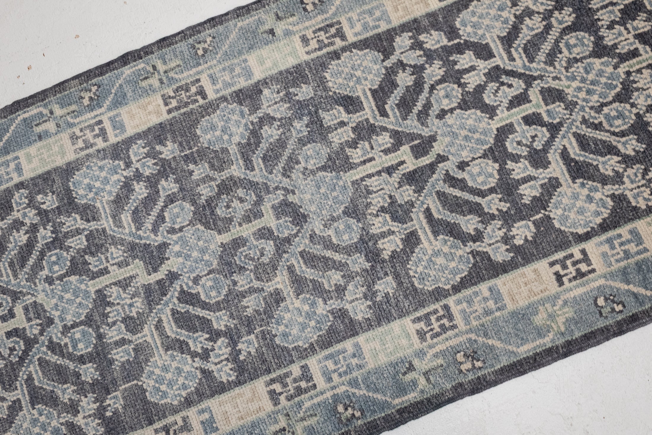 3&#39;2 x 13&#39;0 | Classic Blue Oushak Runner | CE-R-3325