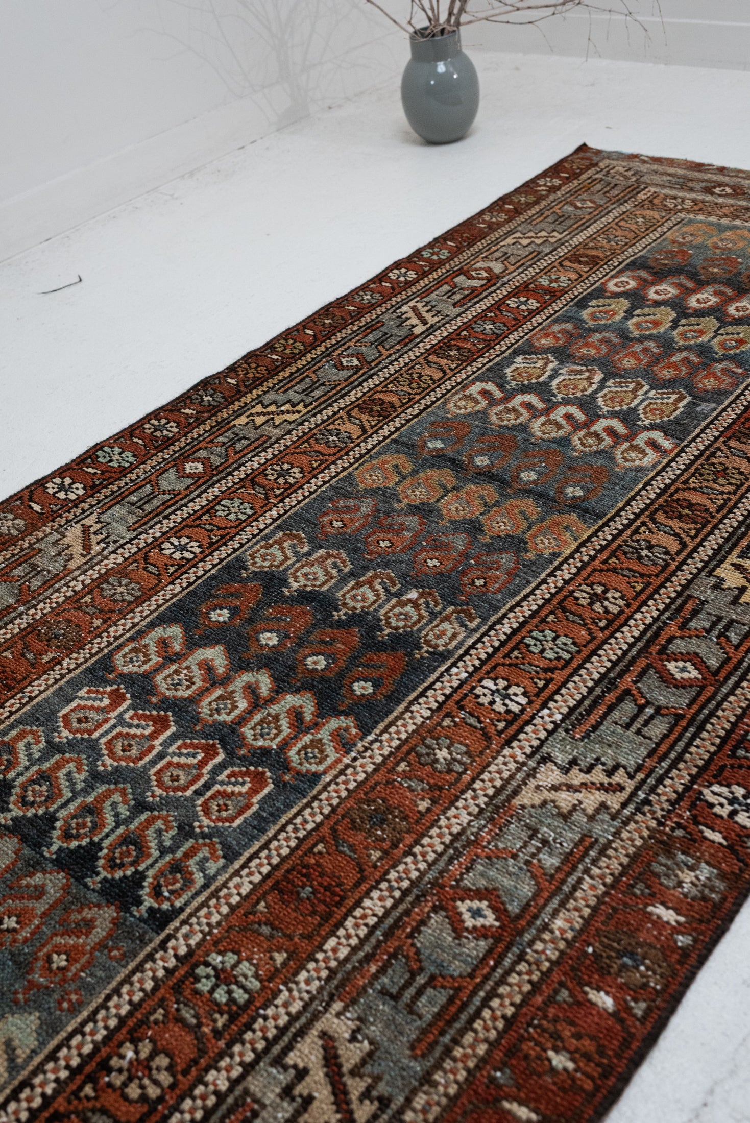 3&#39;2 x 12&#39;6 | Beautiful Muted Vintage Runner | CE-R-3345
