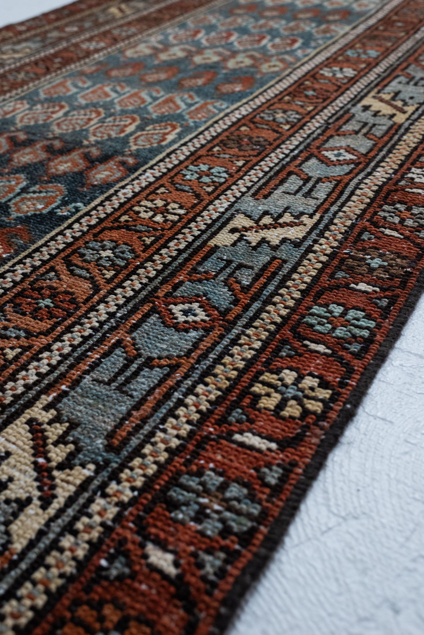 3&#39;2 x 12&#39;6 | Beautiful Muted Vintage Runner | CE-R-3345