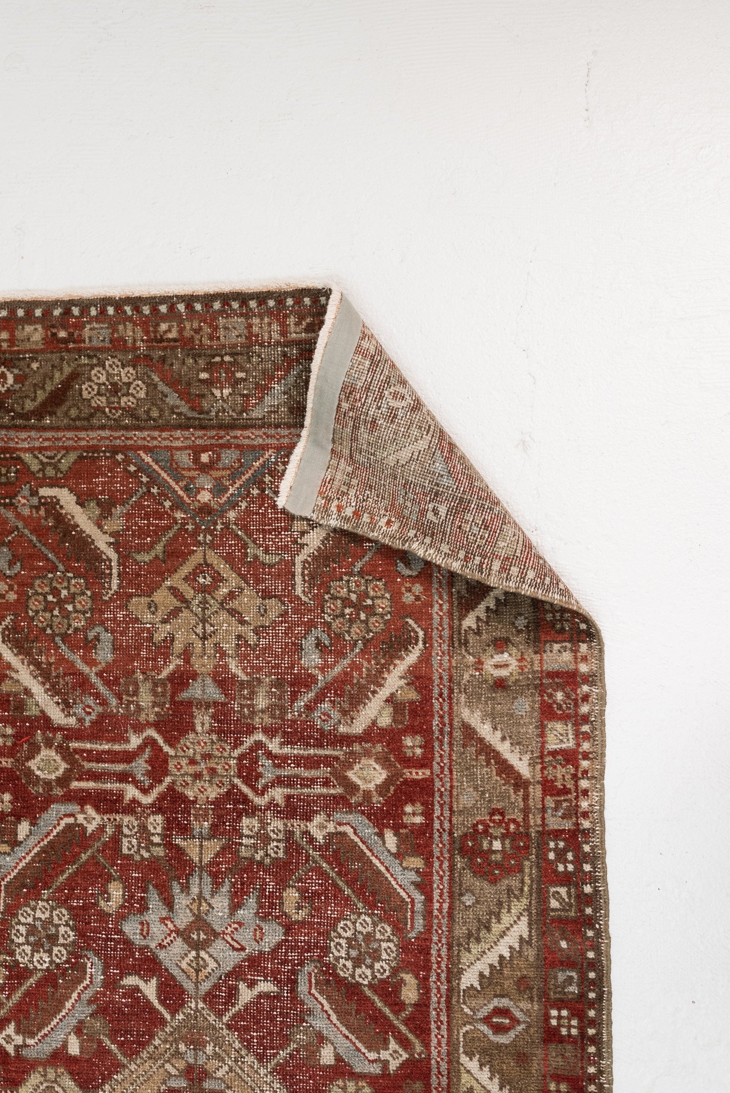 2&#39;9 x 10&#39;11 | Rare Antique Heriz Runner | Designers CE-R-2795