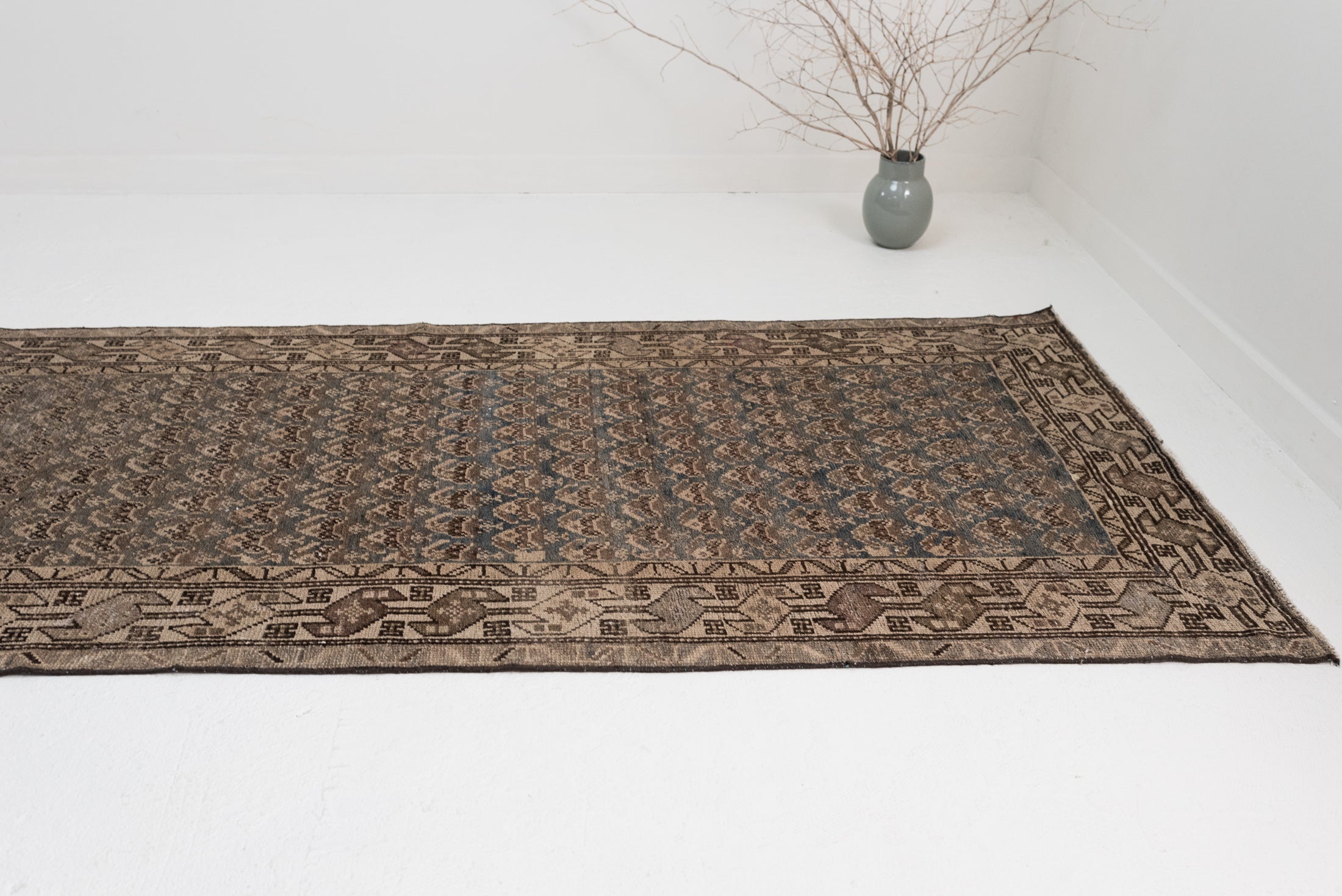 HOLD BW | 3&#39;6 x 12&#39;8 | Dark Blue Antique Malayer Runner | Designers R-2782