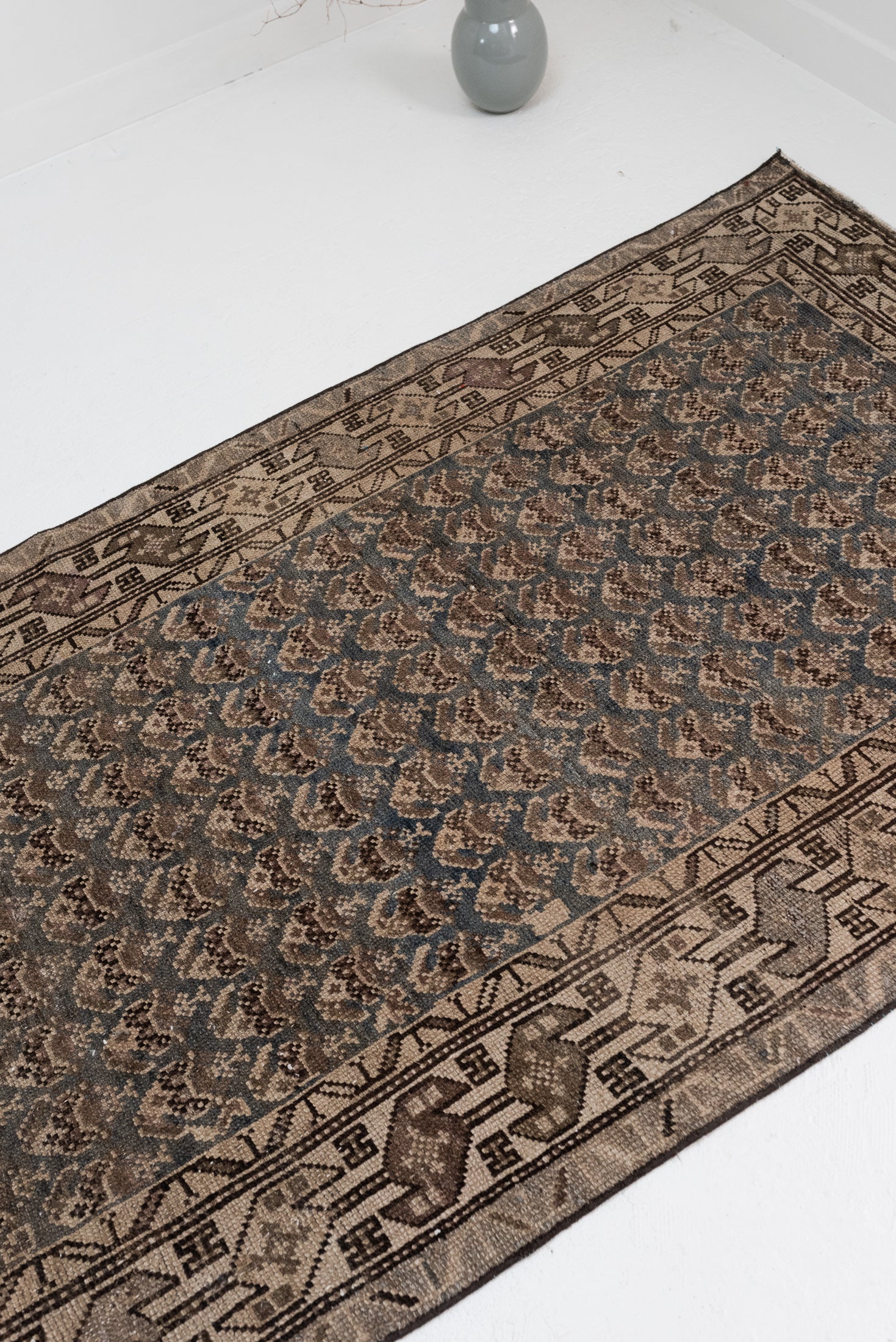 HOLD BW | 3&#39;6 x 12&#39;8 | Dark Blue Antique Malayer Runner | Designers R-2782