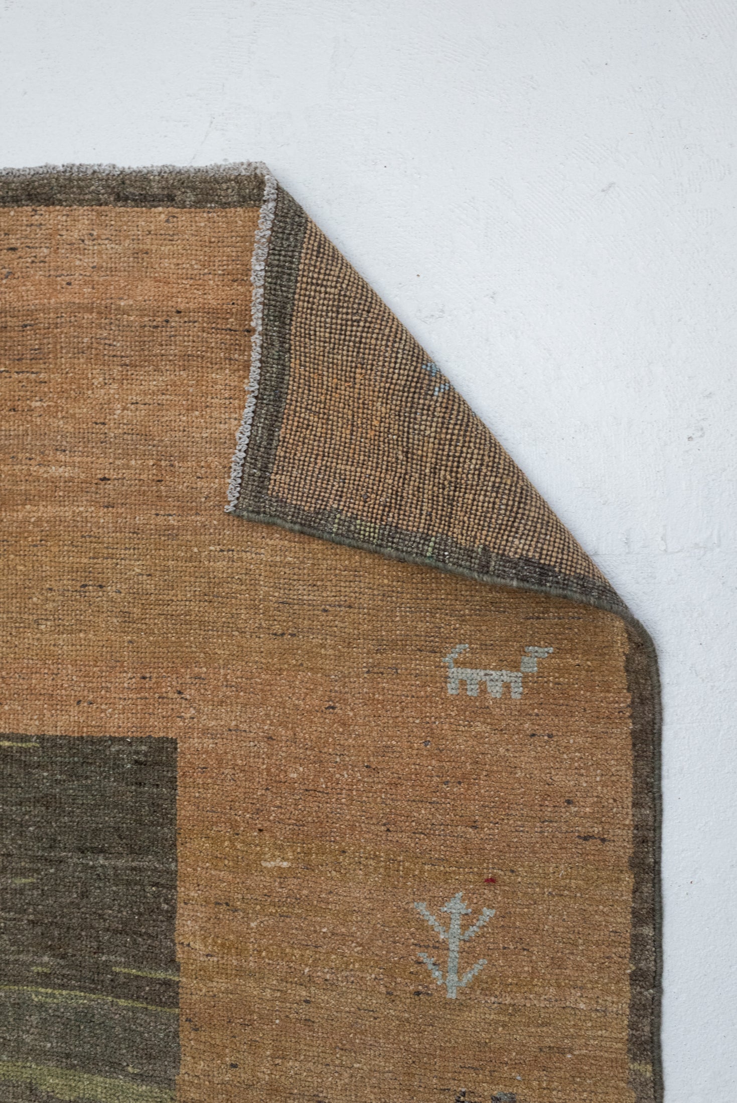 5&#39;3 x 6&#39;6 | Vintage Gold Gabbeh | G-3760