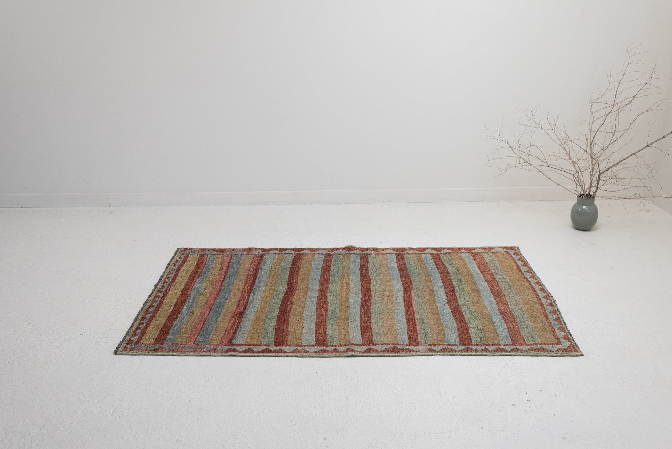 3&#39;9 x 6&#39;4 | Colorful Striped Gabbeh Rug |  G-3742