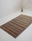 3'9 x 6'4 | Colorful Striped Gabbeh Rug |  G-3742