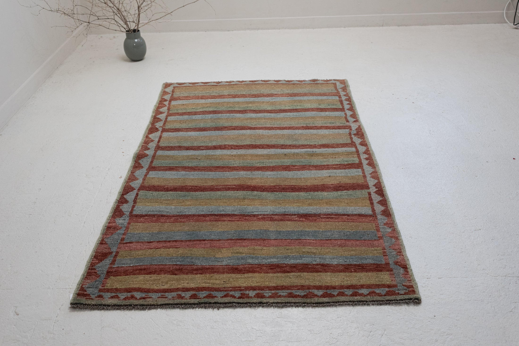 3&#39;9 x 6&#39;4 | Colorful Striped Gabbeh Rug |  G-3742