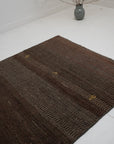 3'11 x 6'7 | Dark Brown Gabbeh Rug | G-3773