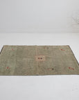 3'7 x 4'10 | Vintage Green Gabbeh Rug | G-3761