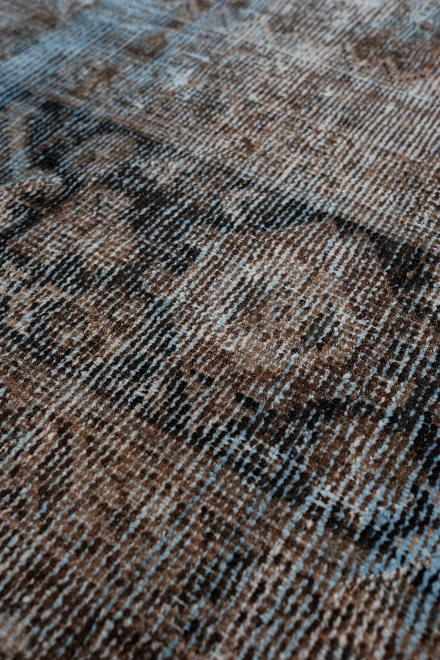 RESERVED | BW | 8&#39;6 x 12&#39;0 | Blue Distressed Antique Mahal | Designers M-481