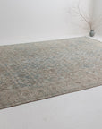 Hold | KS | 9'1 x 12'4 | Beautiful Blue Extra Large Vintage Rug | L-2912