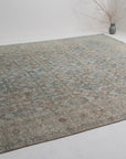 Hold | KS | 9'1 x 12'4 | Beautiful Blue Extra Large Vintage Rug | L-2912