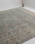 Hold | KS | 9'1 x 12'4 | Beautiful Blue Extra Large Vintage Rug | L-2912