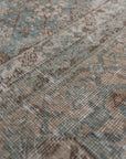 Hold | KS | 9'1 x 12'4 | Beautiful Blue Extra Large Vintage Rug | L-2912