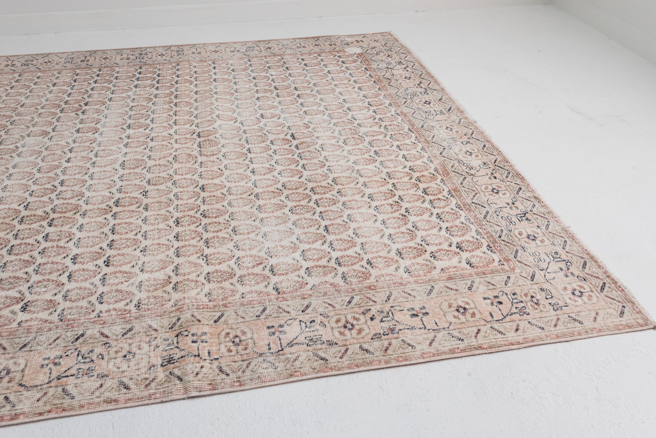 6&#39;9 x 9&#39;8 | Large Blush Vintage Rug | CE-C-2900