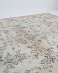 6'6 x 10'2 | Light Floral Vintage Rug | CE-D-2899