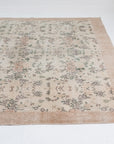 6'6 x 10'2 | Light Floral Vintage Rug | CE-D-2899