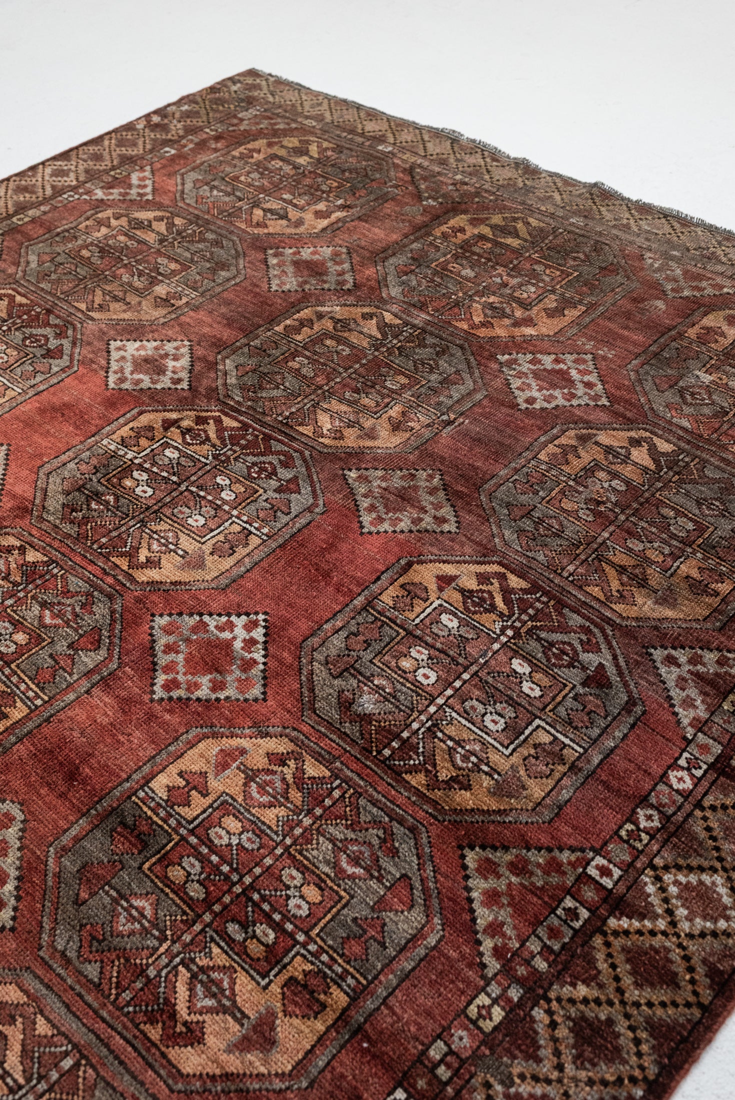 5&#39;8 x 7&#39;8 | 1930s Afghan Rug | CE-C-3367