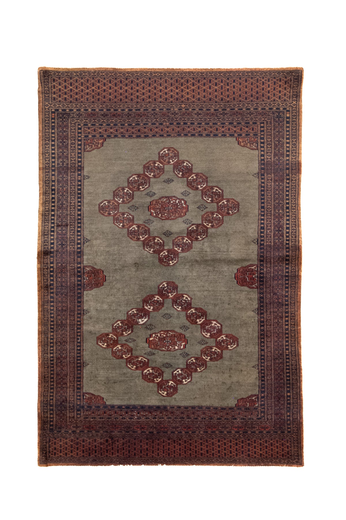 4&#39;0 x 6&#39;2 | Green Vintage Rug | CAB-W-2505