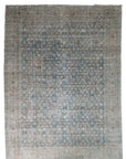 Hold | KS | 9'1 x 12'4 | Beautiful Blue Extra Large Vintage Rug | L-2912