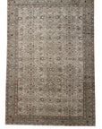 6'4 x 9'3 | Sage Green Large Vintage Rug | C-2943