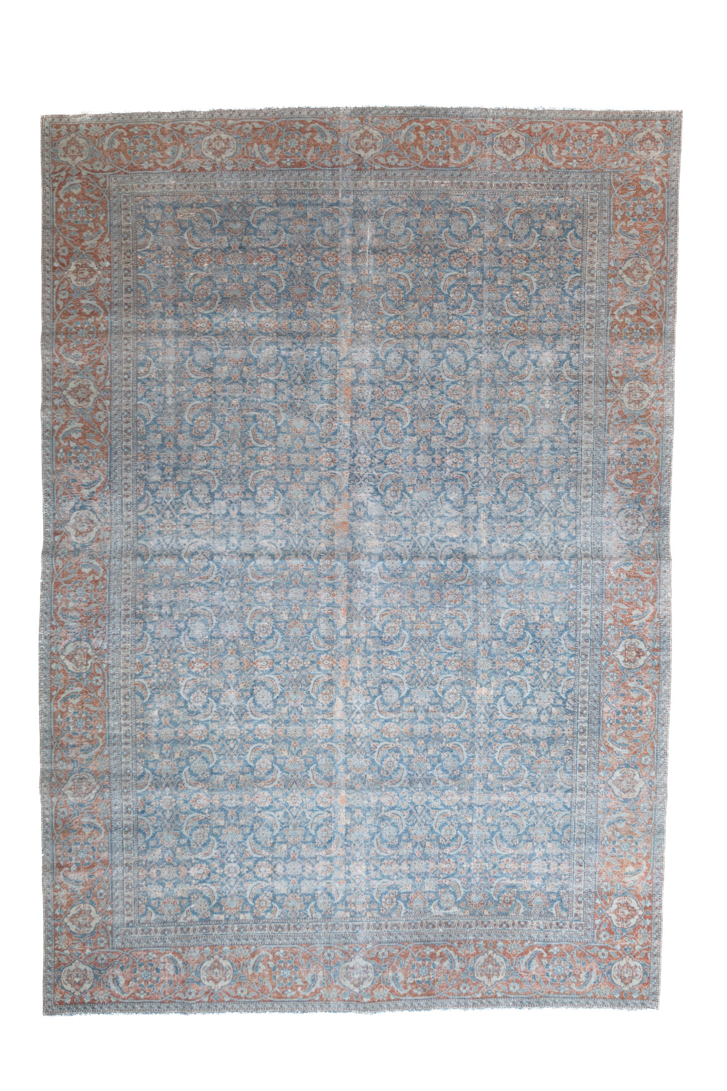 7&#39;1 x 10&#39;2 | Large Vintage Tabriz | Designers V-719