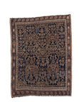 3'4 x 4'4 | Beautiful Blue Small 1930s Afshar Rug | CE-W-3065