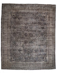 10'5 x 12'9 | Extra Large Dark Vintage Rug | L-3092