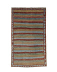 3'9 x 6'4 | Colorful Striped Gabbeh Rug |  G-3742