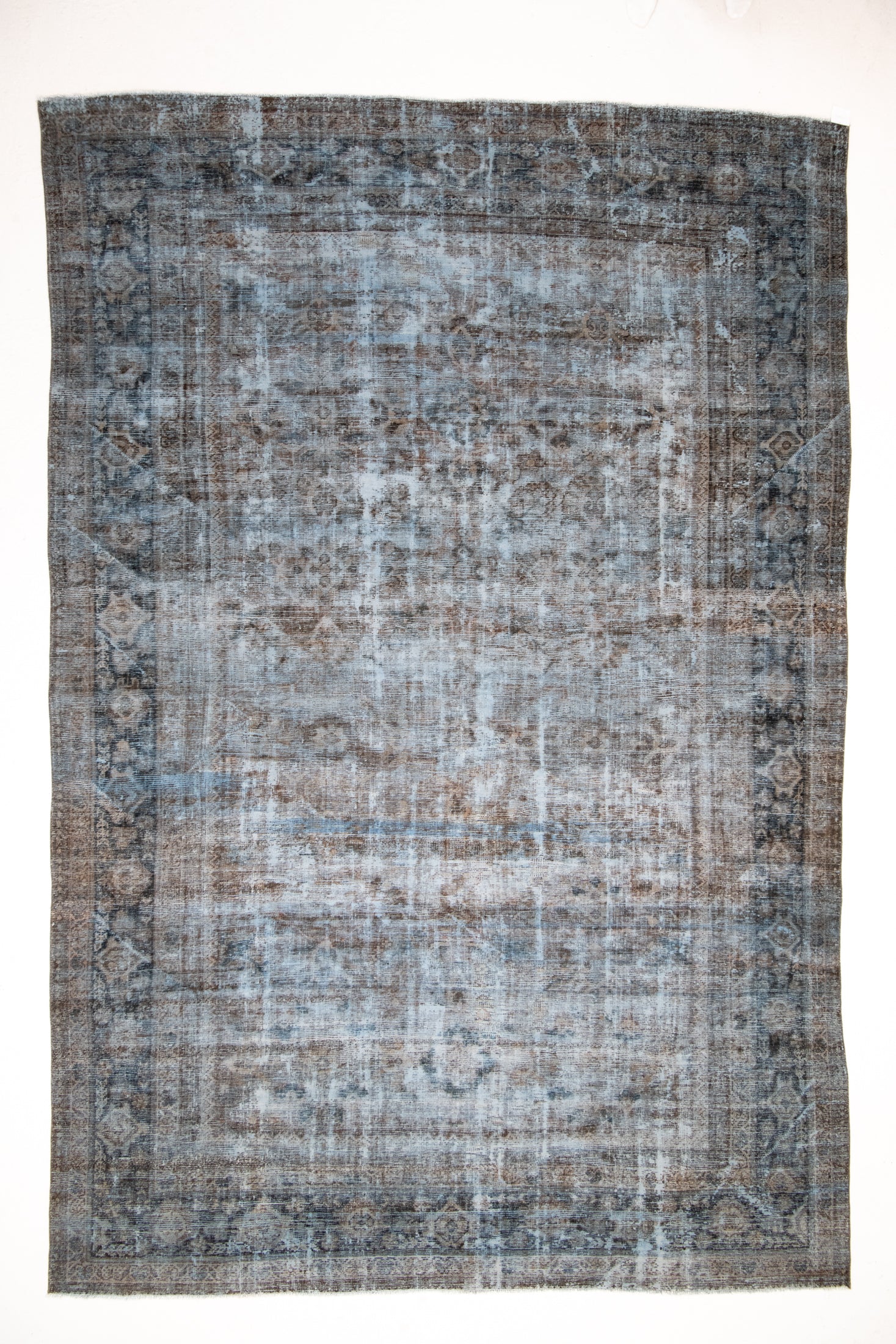 RESERVED | BW | 8&#39;6 x 12&#39;0 | Blue Distressed Antique Mahal | Designers M-481