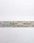 2'5 x 10' | Neutral and Blue Vintage Runner | R-2277
