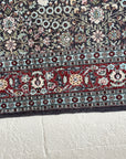 6'5 x 9'10 | Turkish Navy Floral Rug | V-2326