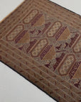 2'10 x 4'10 | Small Brown & Gray Vintage Rug | W-3036